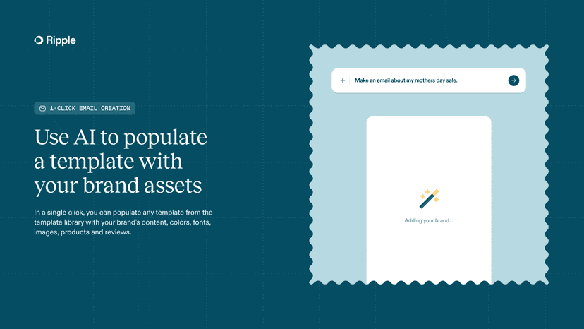 Populate for your brand in 1-click