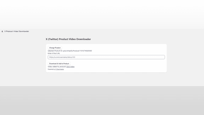 Added video to product