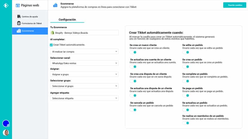 Advanced automation settings