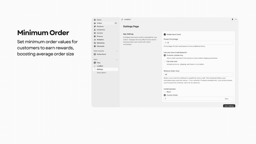 Minimum Order