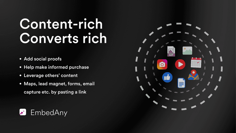 Content rich, converts rich