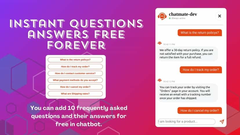 ai chatbot FAQ's chatbot for shopify stores