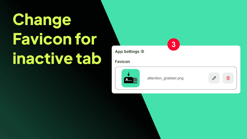 Change Favicon for inactive tab