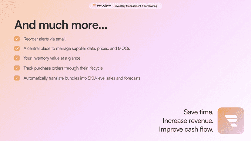 Many more features and trusted by fast growing brands