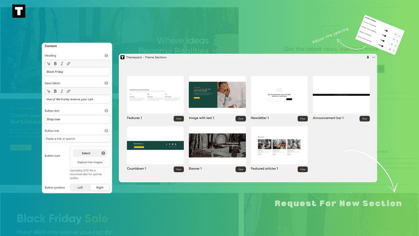 Boost store conversions with ready-made theme sections