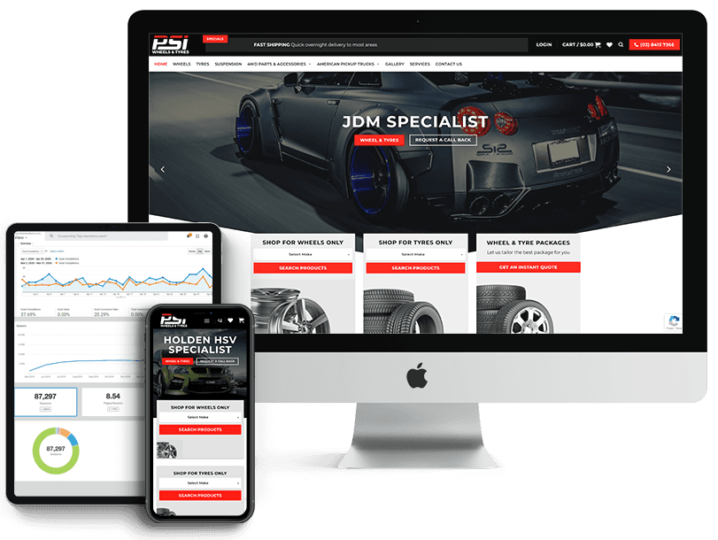 522% in All Traffic Year on Year for PSI Wheels & Tyres screenshot 1