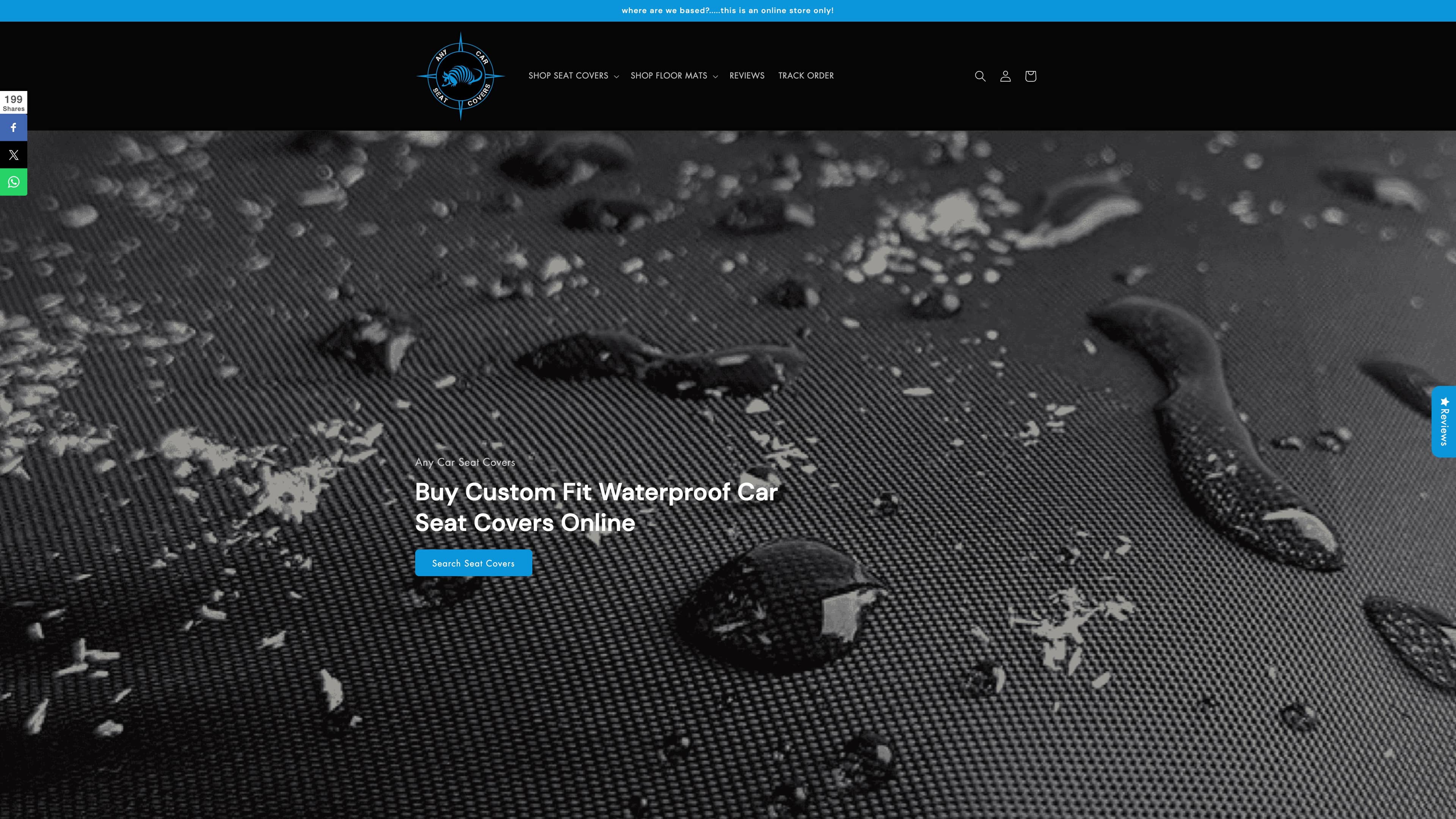 Online Car Seat Cover Retail Store screenshot 1