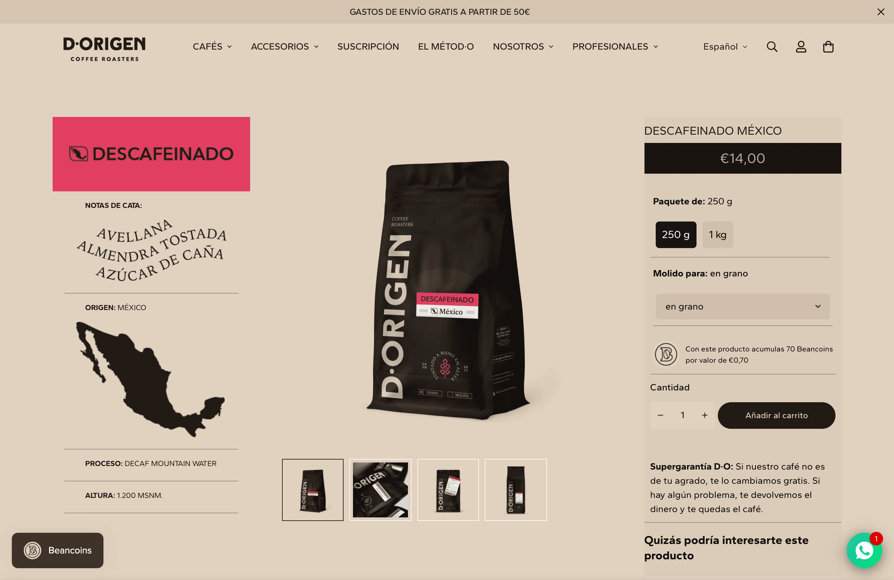 D-Origen Coffee roasters screenshot 3