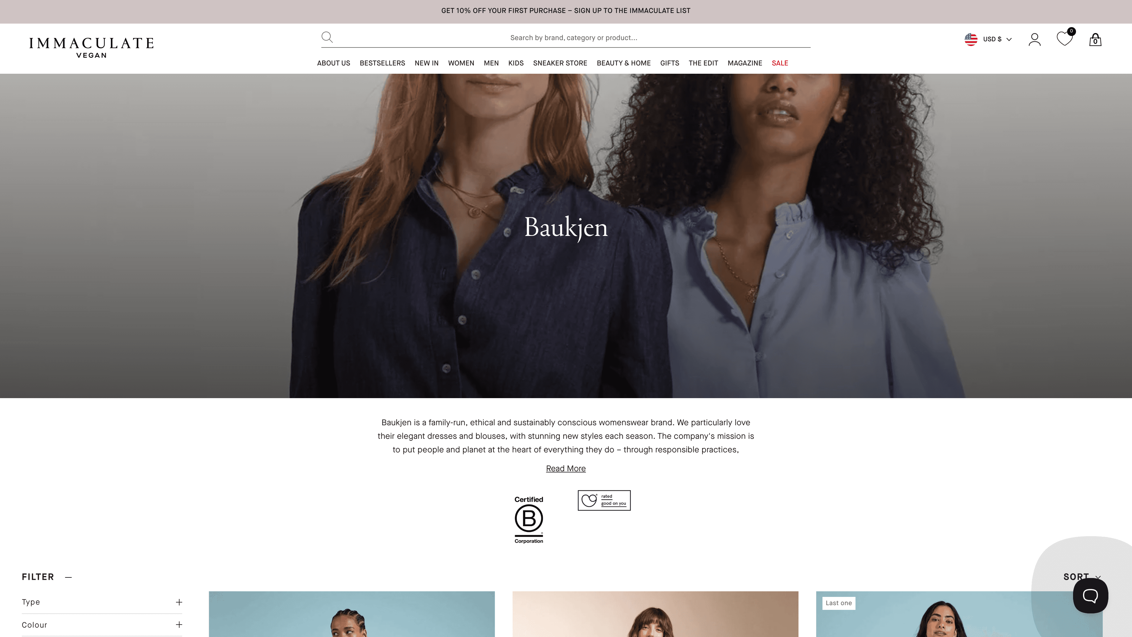 How Immaculate Vegan Redefines the Shopping Experience with Shopify screenshot 1