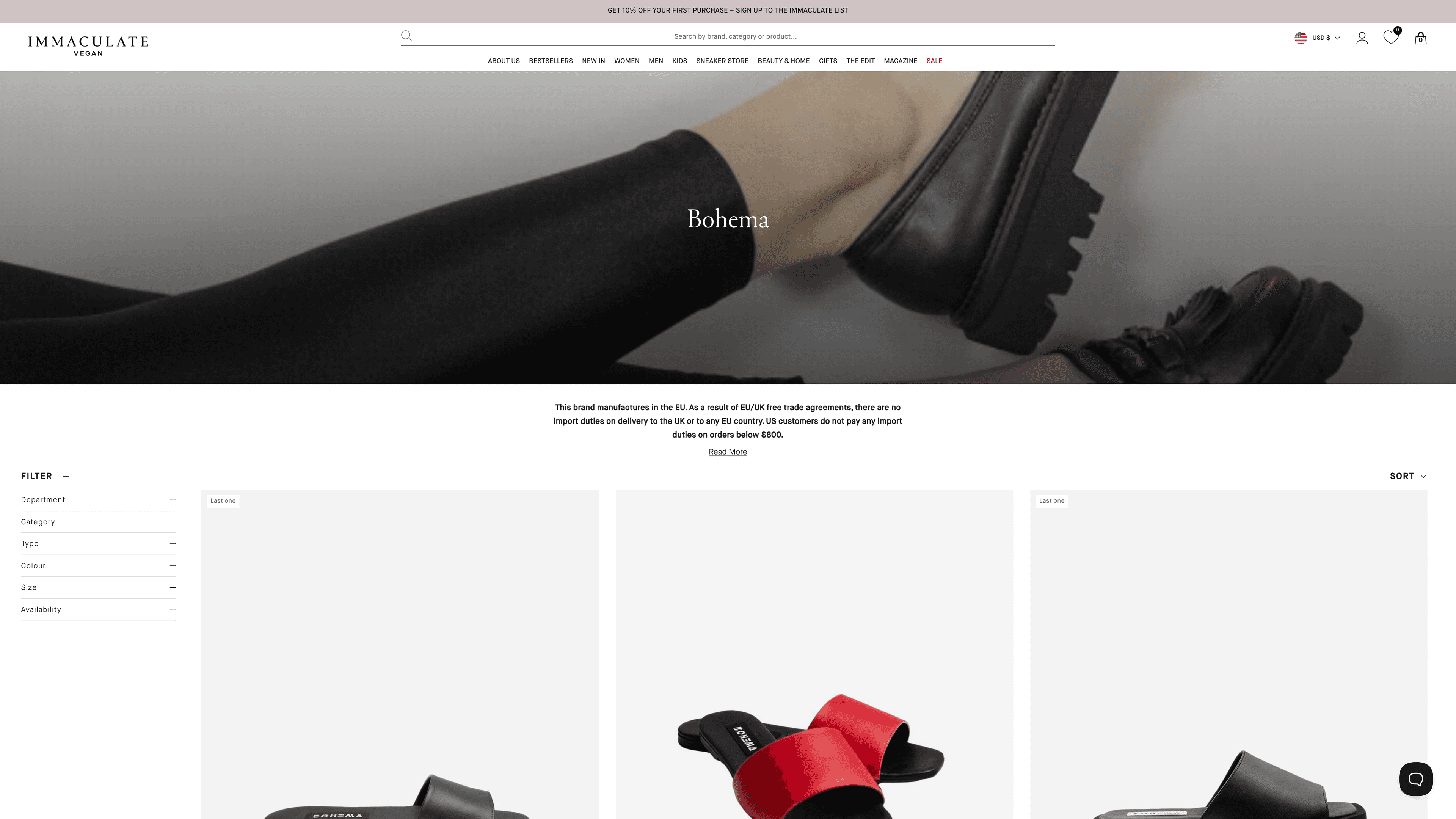 How Immaculate Vegan Redefines the Shopping Experience with Shopify screenshot 2