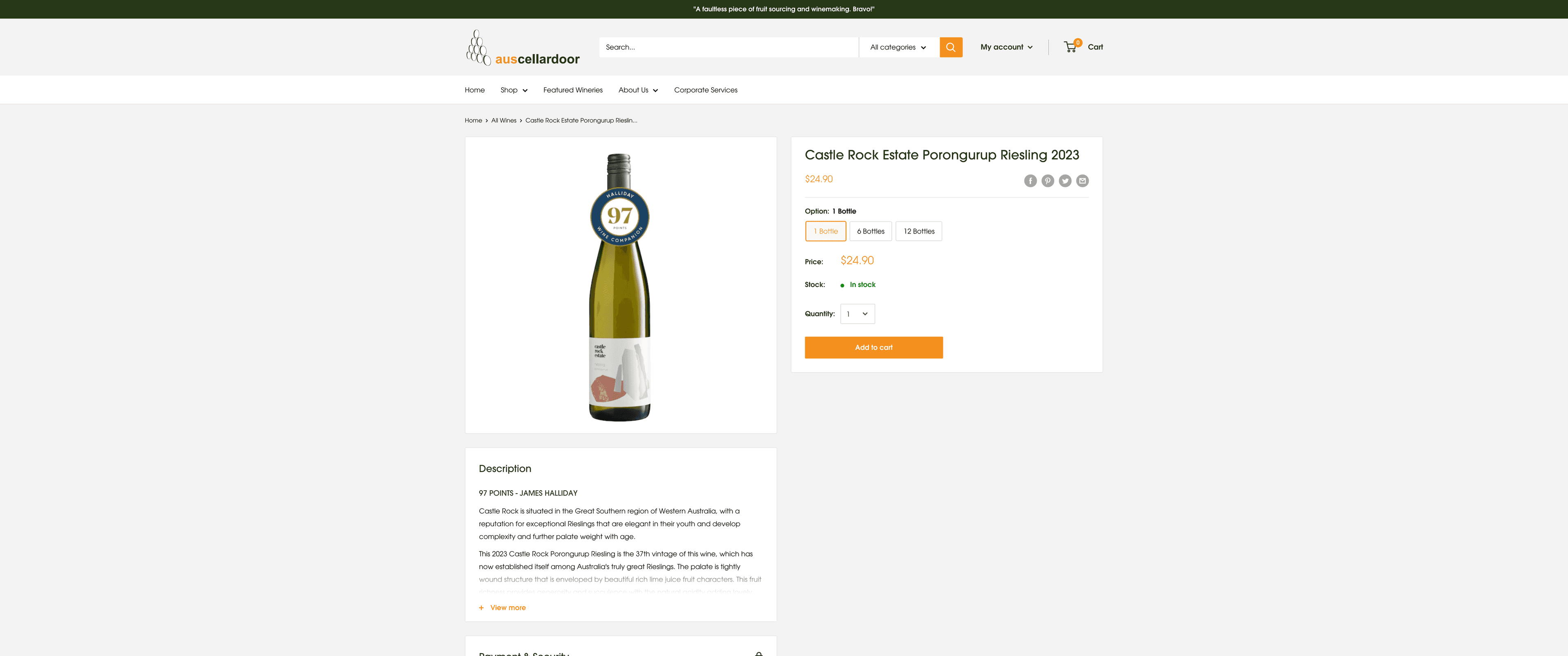 Aus Cellar Door - Migration from Magento to Shopify screenshot 6