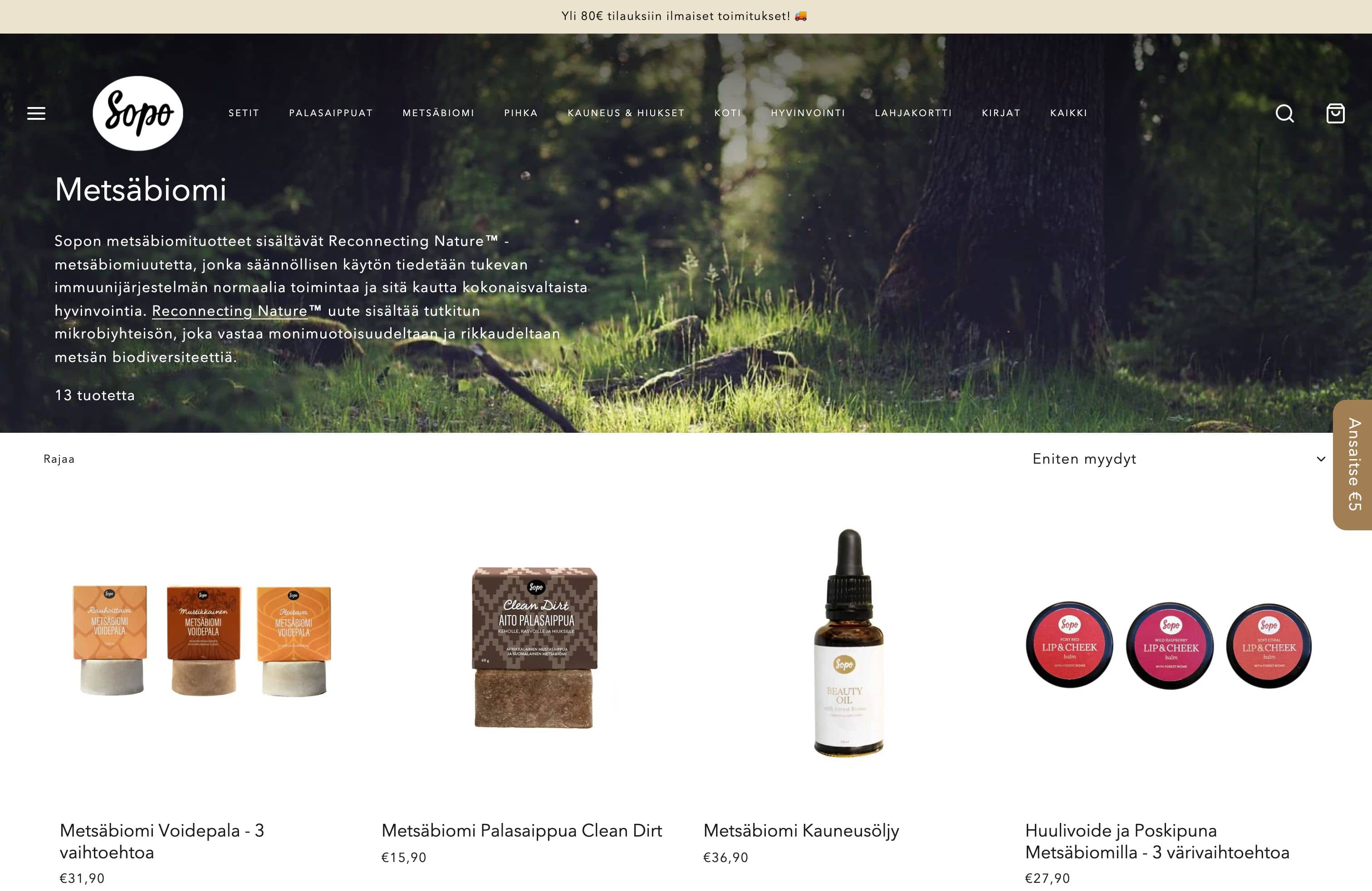 Soposoap e-commerce reform screenshot 2