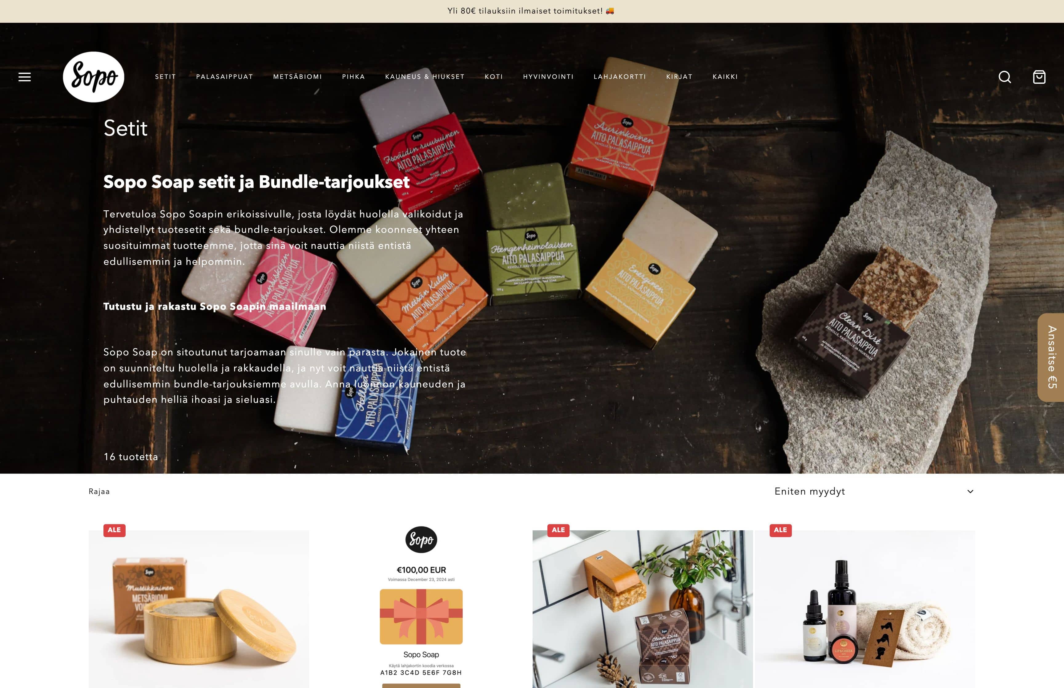 Soposoap e-commerce reform screenshot 1