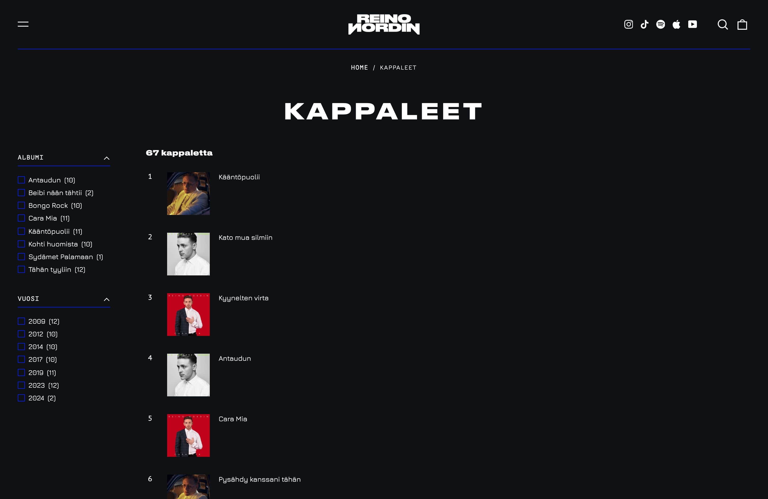 Reinonordin.com reform from Woocommerce to Shopify screenshot 2