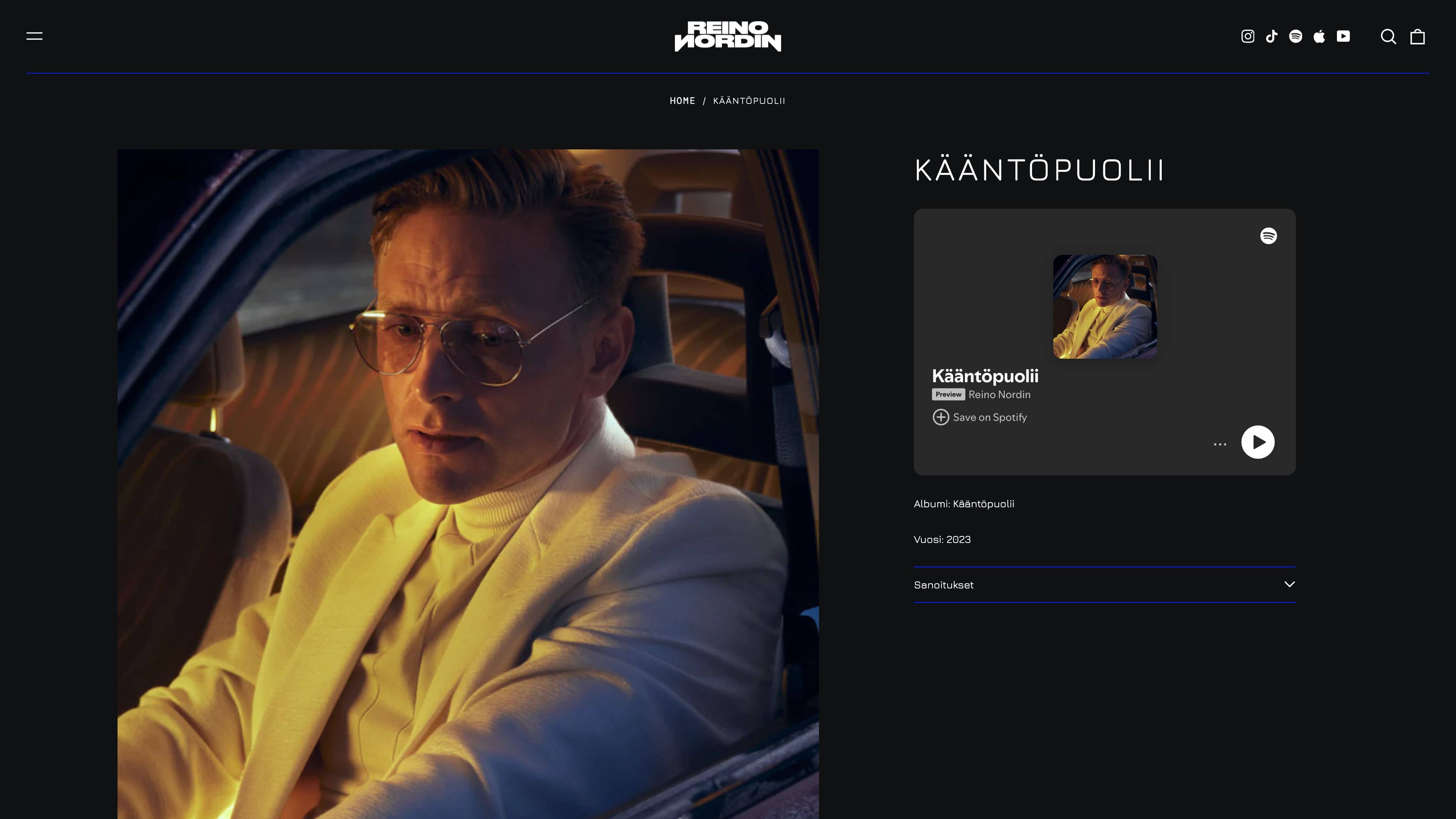 Reinonordin.com reform from Woocommerce to Shopify screenshot 3