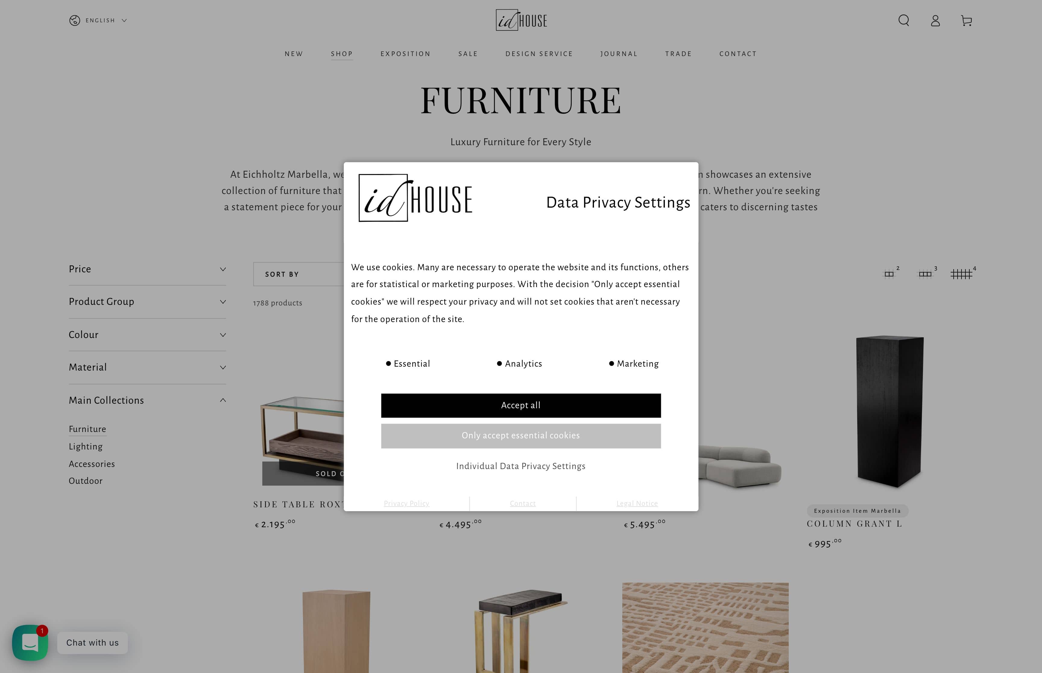 Eichholtz Marbella screenshot 2