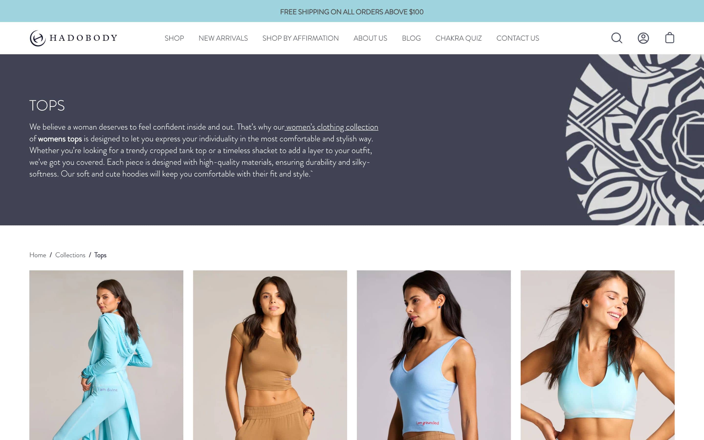 Hadobody a lifestyle wellness and sustainable brand for men & women screenshot 2