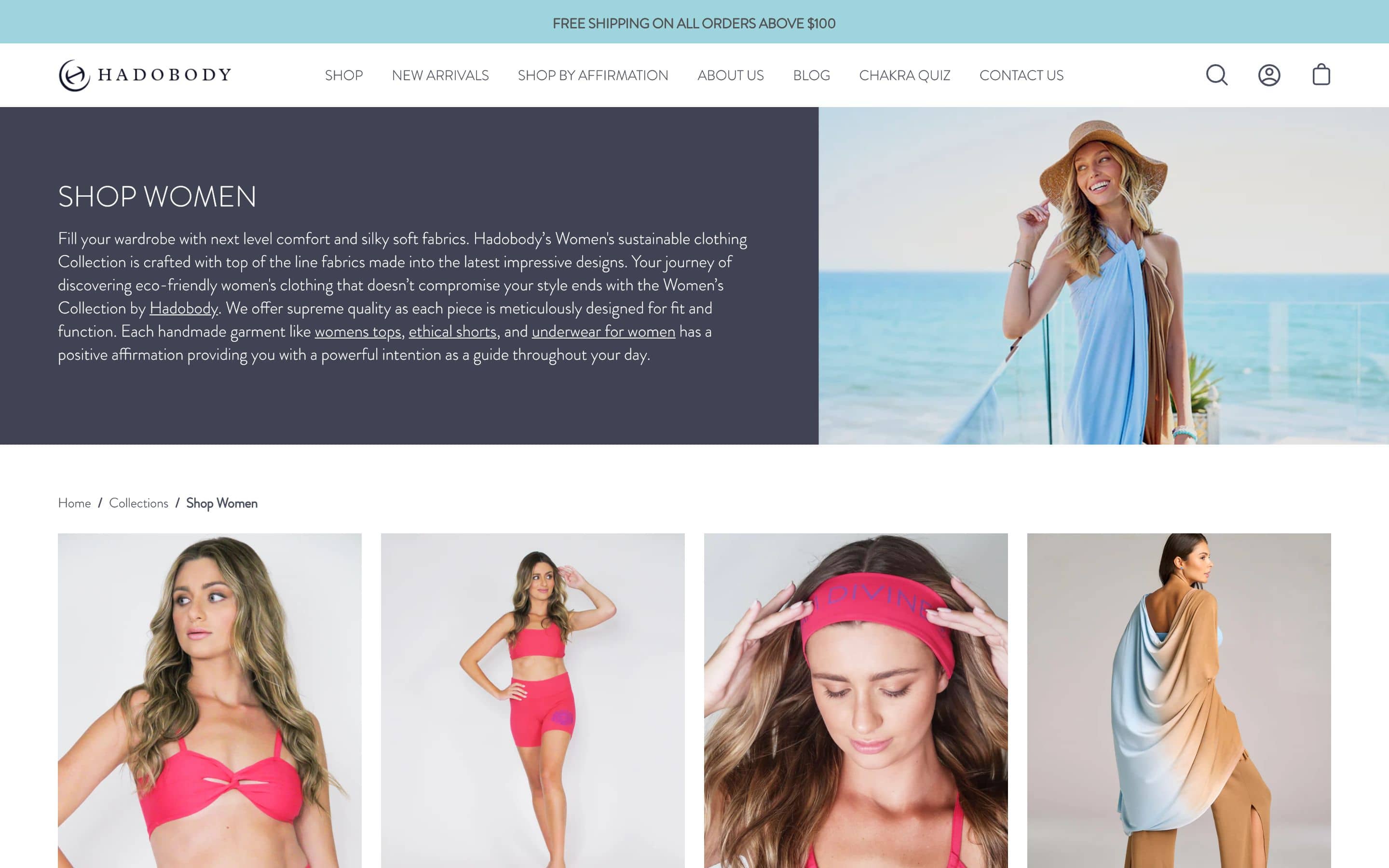 Hadobody a lifestyle wellness and sustainable brand for men & women screenshot 1