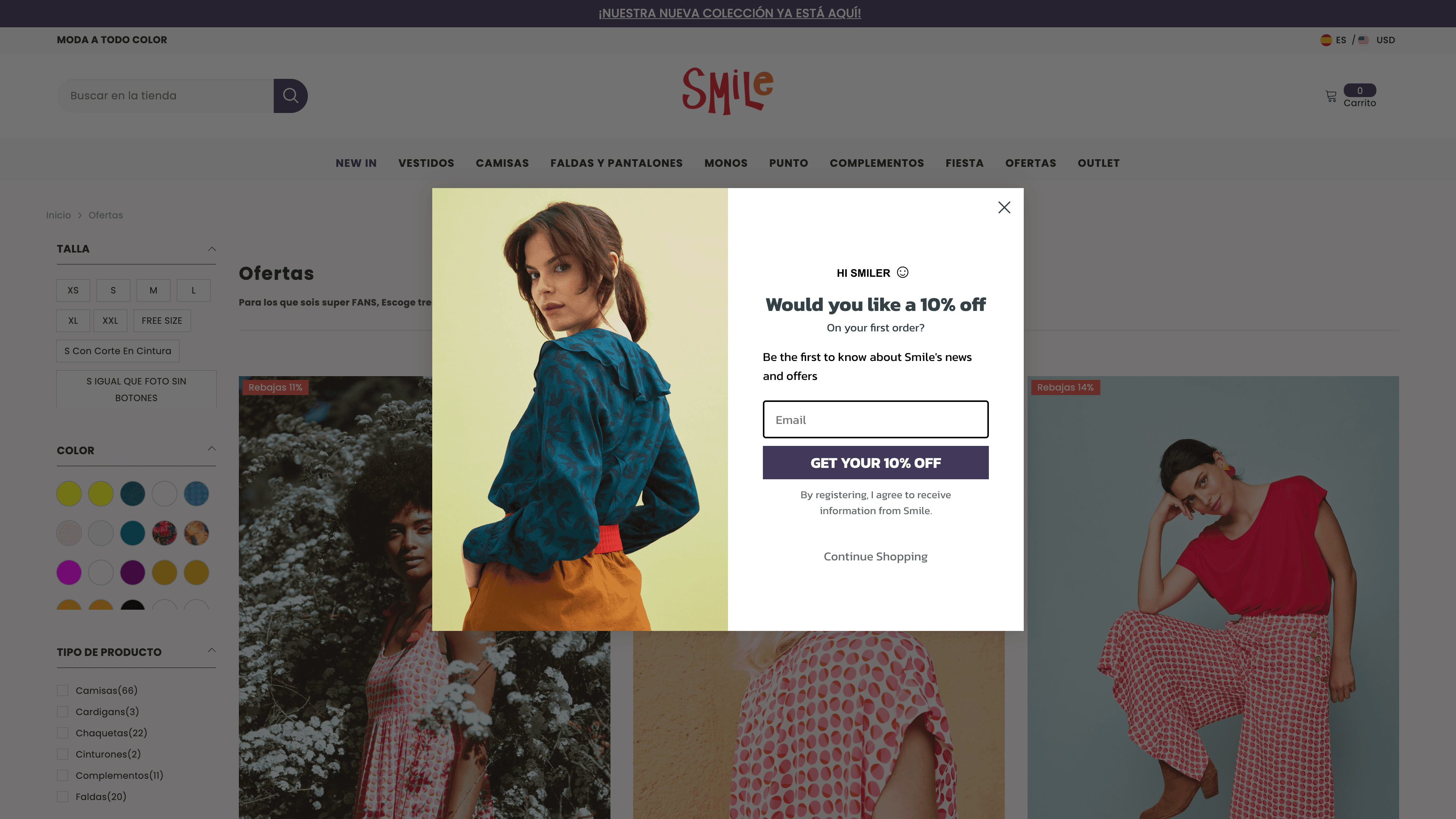 La web de smile screenshot 1