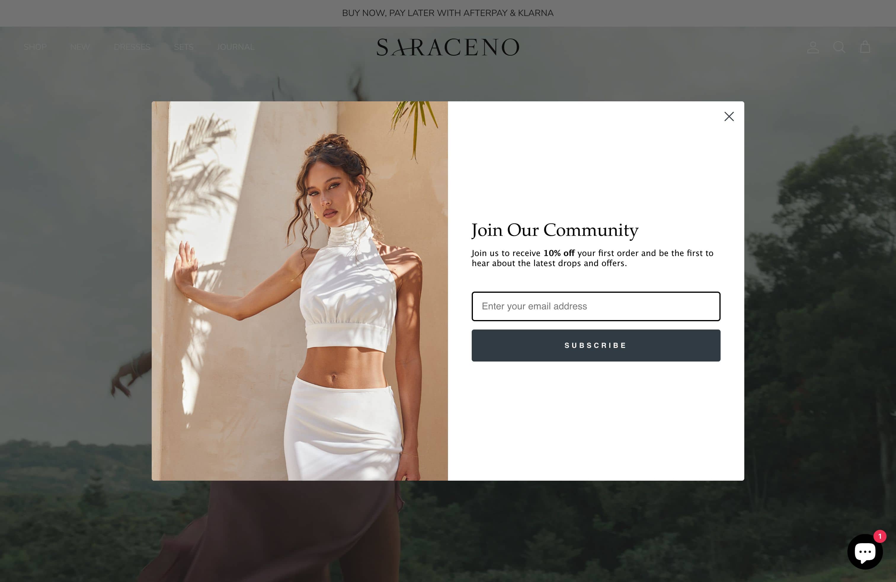Saraceno - Shopify Site Build and Design screenshot