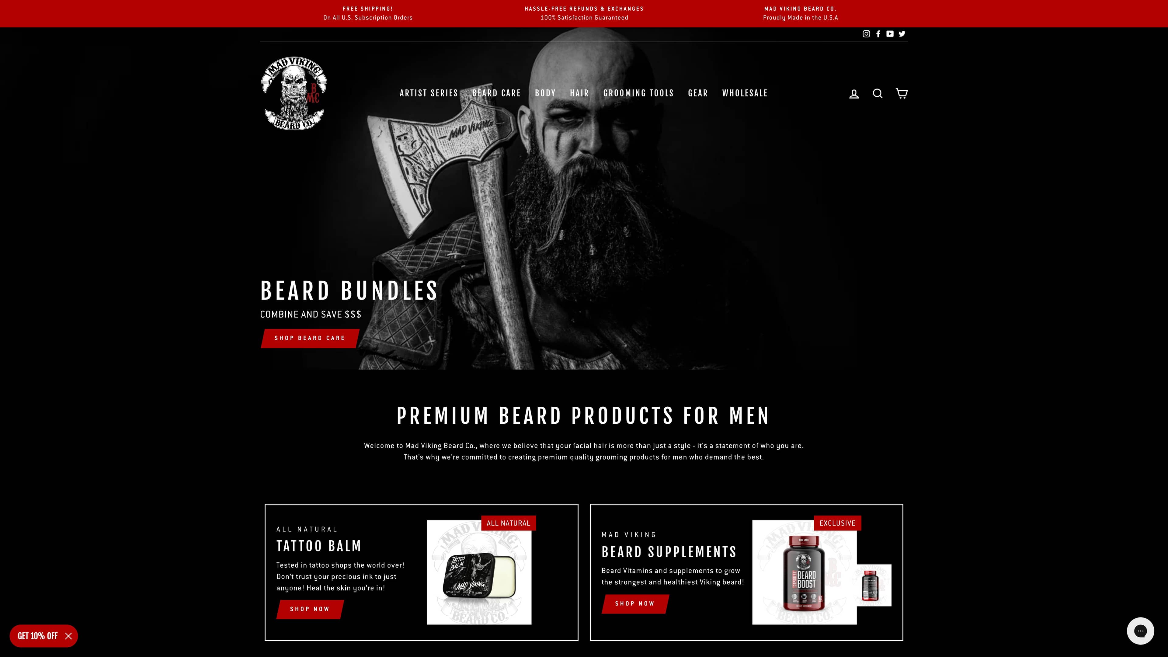 Mad Viking Beard: 48% of monthly revenue attributed to email and SMS screenshot 5