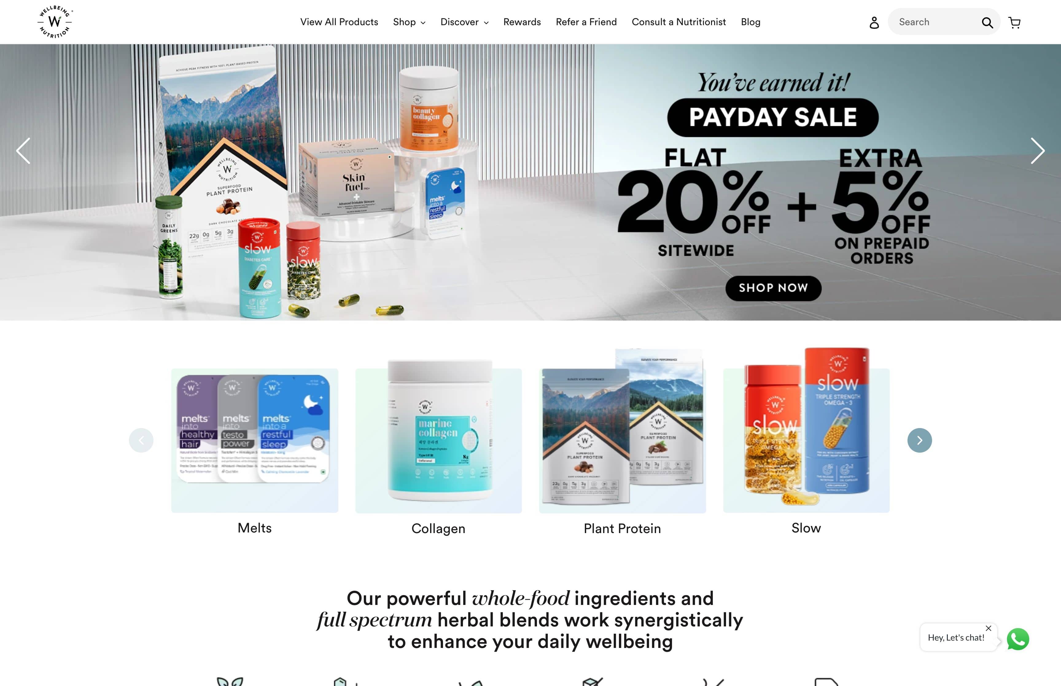 "Scientifically Enhanced: Wellbeing's Shopify Unveils Nutraceutical In screenshot 3