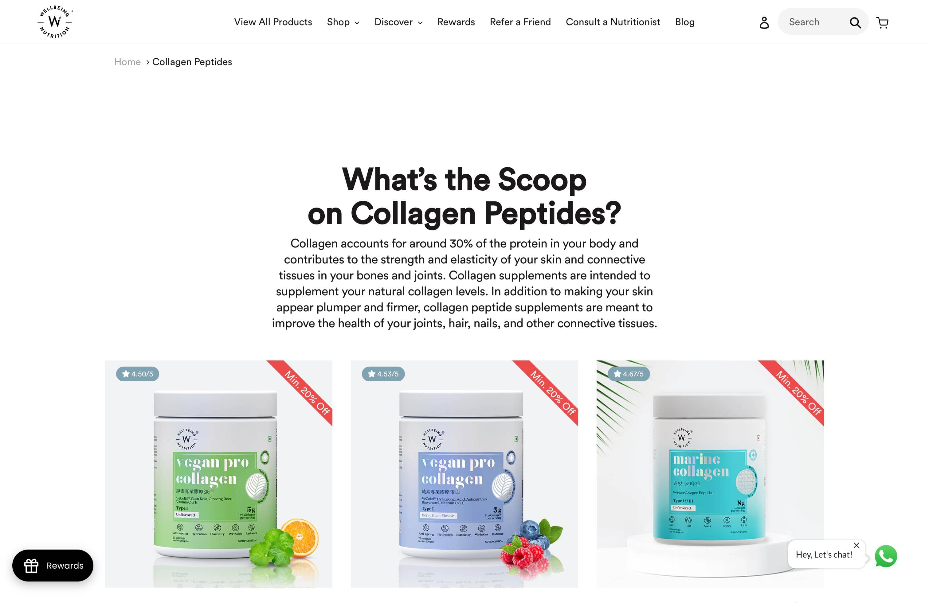 "Scientifically Enhanced: Wellbeing's Shopify Unveils Nutraceutical In screenshot 2