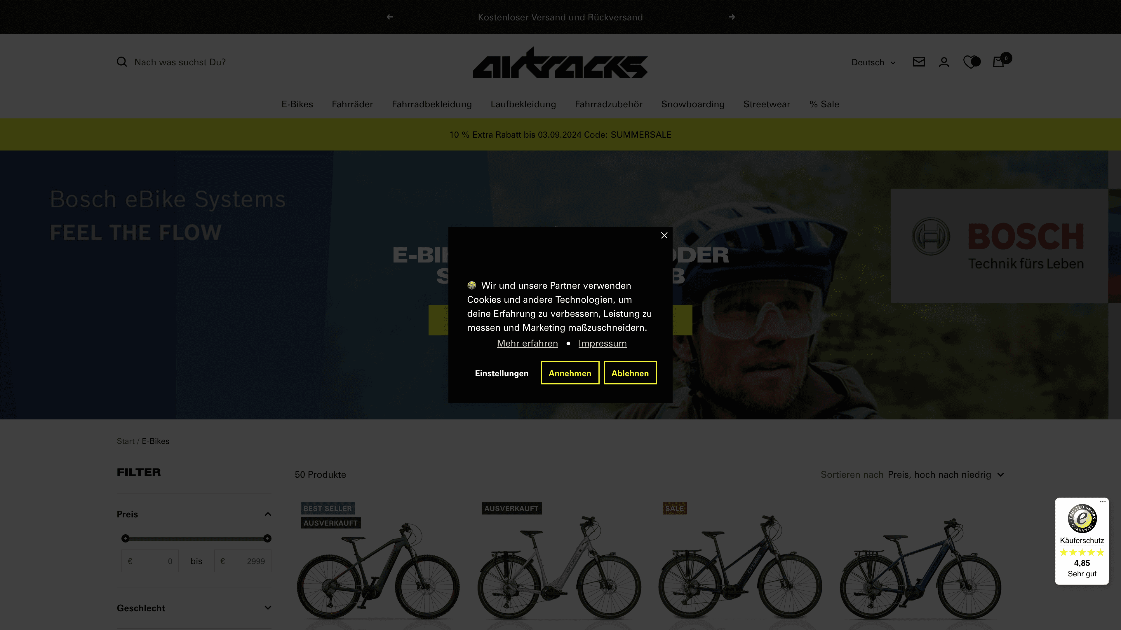 Airtracks Shopware Migration screenshot