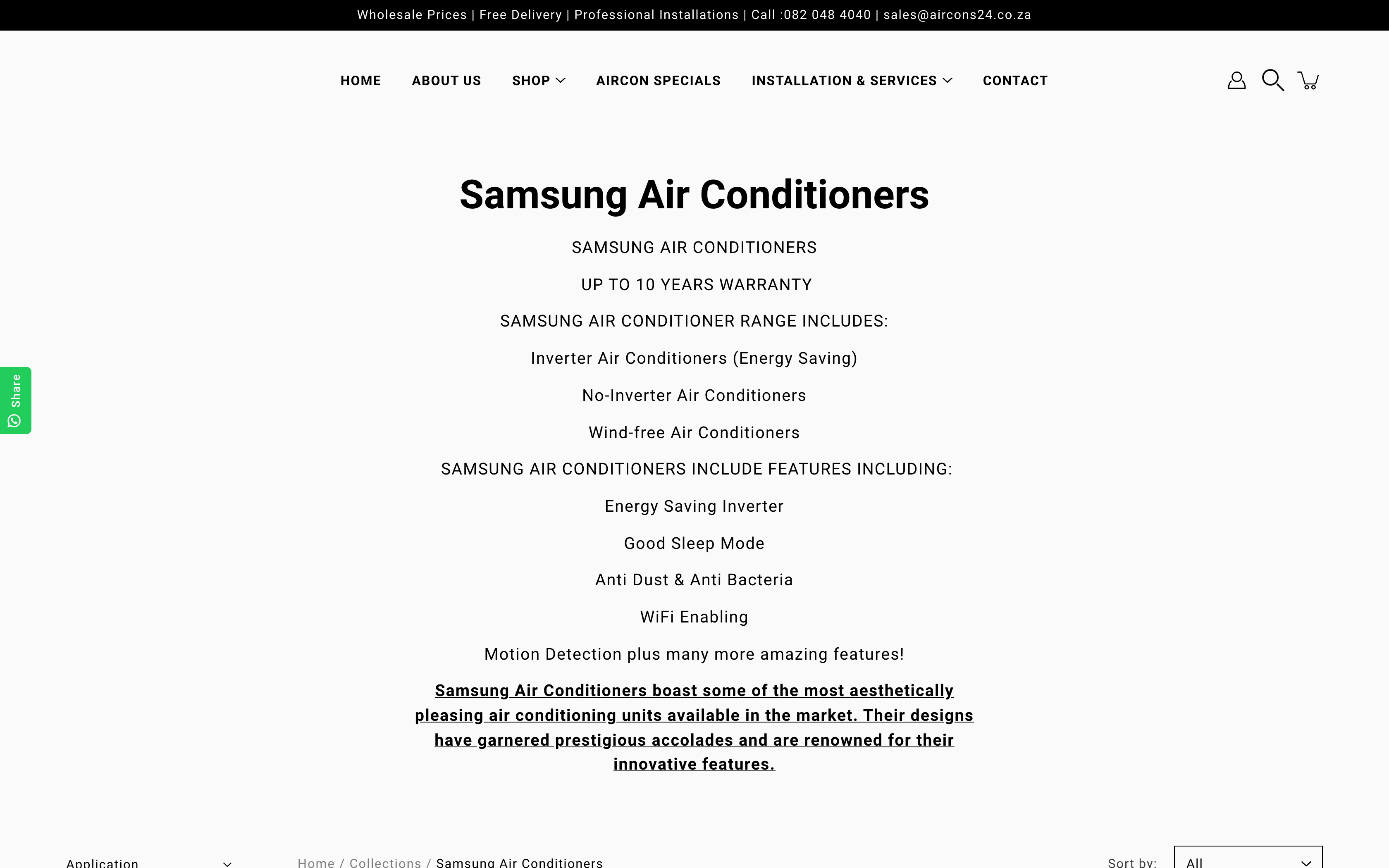 Online AirConditioner Retailer & Installer screenshot 3