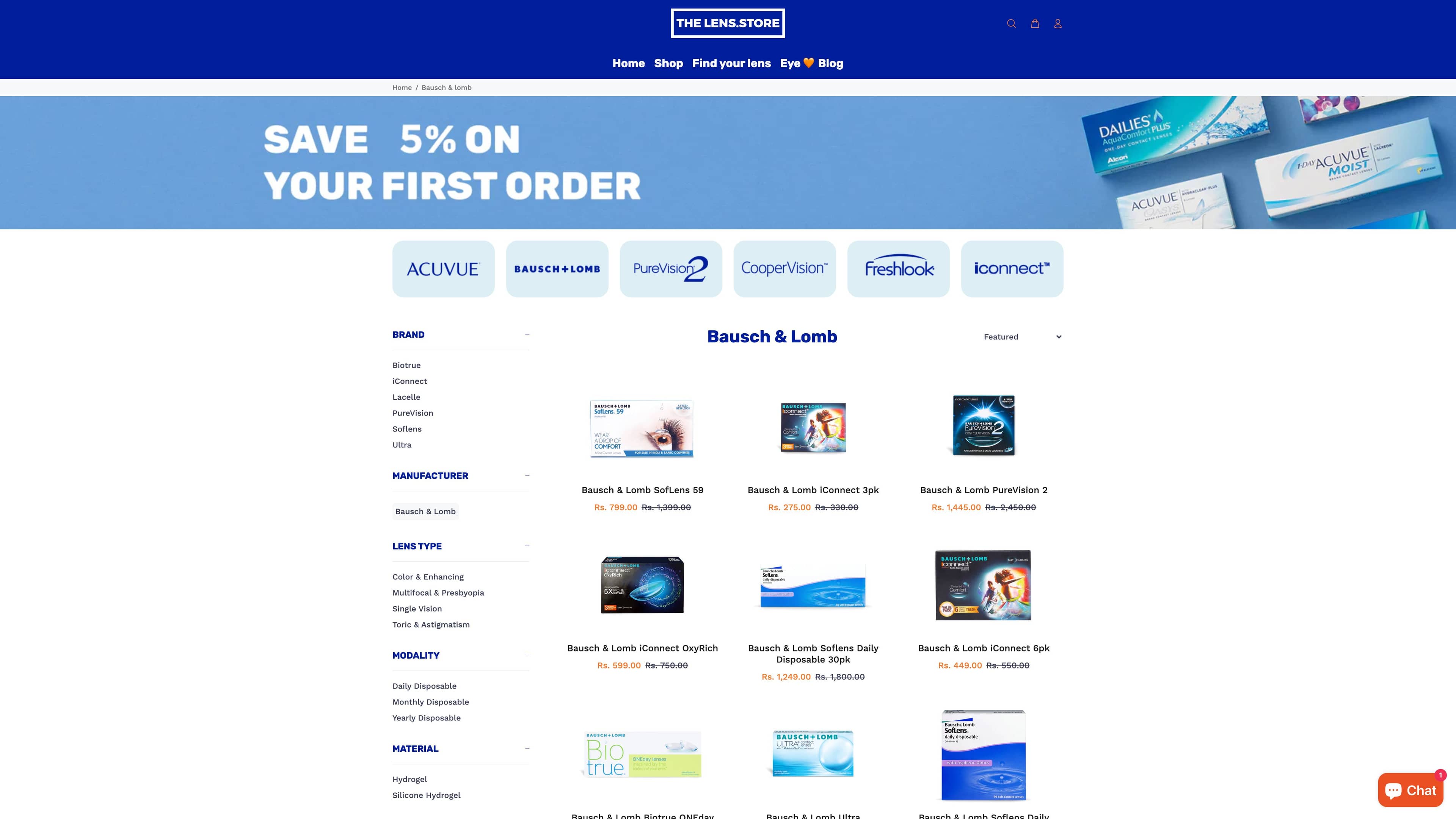 Private App & Prescription Configurator Development - TheLens Store screenshot 3